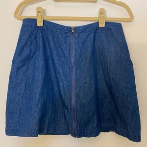 En Creme Demin Skirt